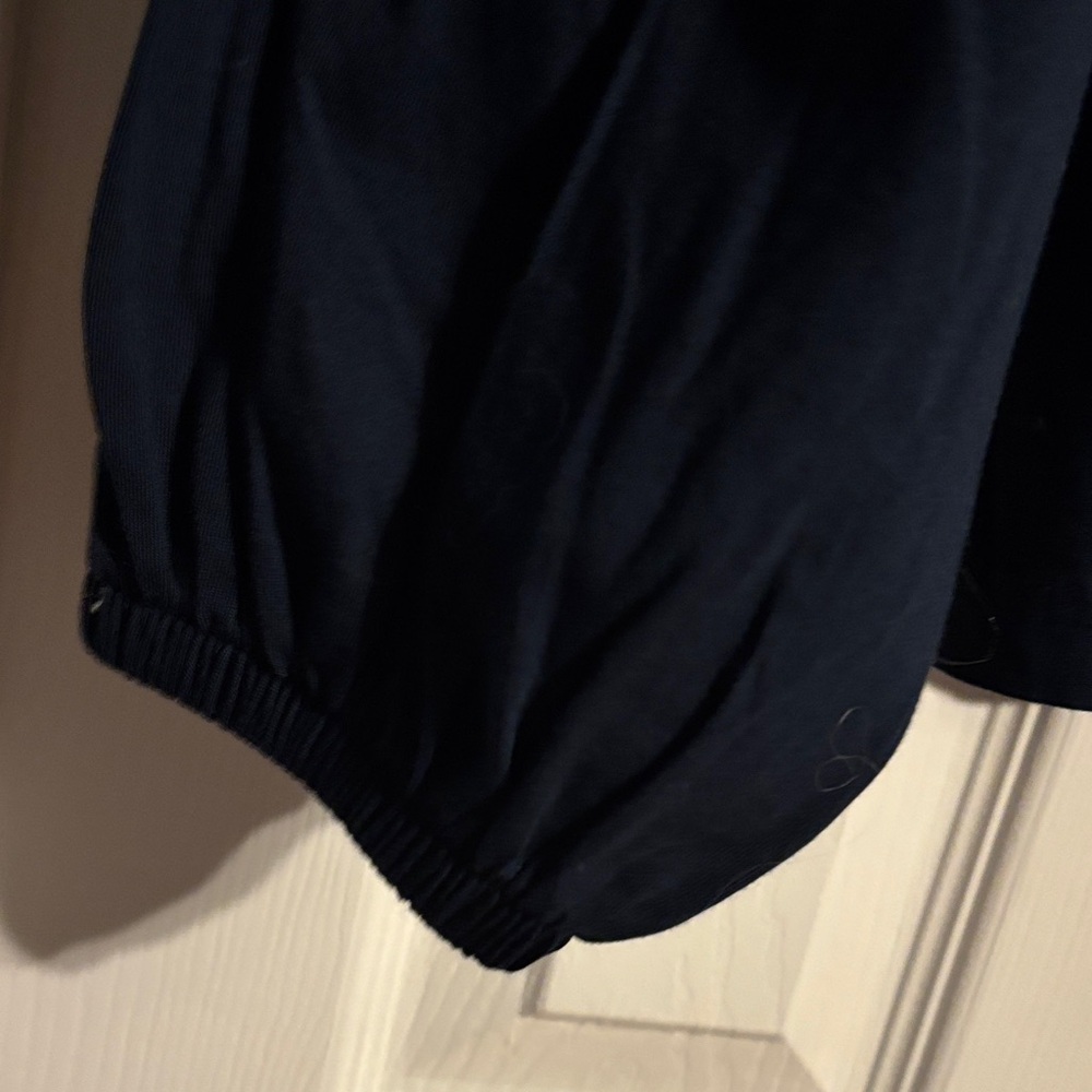Banana Republic Supima cotton peasant long sleeve top in navy size XXS  NWT - Picture 7 of 11